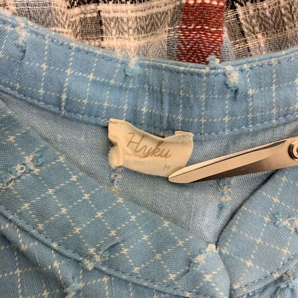 HYKU rag raw edge boho shirt - Picture 5 of 5